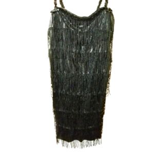 Black Fring Cocktail Dress